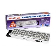 Лед светильник DELUX REL-401 (3.7V1,5Ah) 45 LED 3W 230x65x30