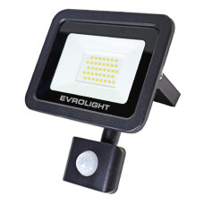 Прожектор светодиодный с датчиком движения EVROLIGHT FM-01D-30 30W 6400К