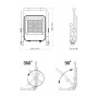 LED прожектор аккумуляторный VIDEX PREMIUM 50W 5000K 220V (VL-F2A-505)