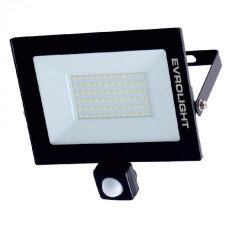 Прожектор светодиодный EVROLIGHT 50Вт с датчиком движения EV-50D 6400К