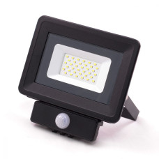 Светодиодный прожектор 30W 2820lm S4-SMD-30-Slim 6500К 220V IP65 BIOM с датчиком движения