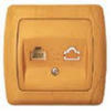 VIKO CARMEN DECORA Розетка компьютерная одинарная (RJ45 Cat5e) бук
