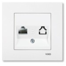 Розетка компьютерная одинарная (RJ45 Cat5e) VIKO KARRE